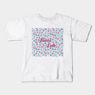 Floral love Kids T-Shirt